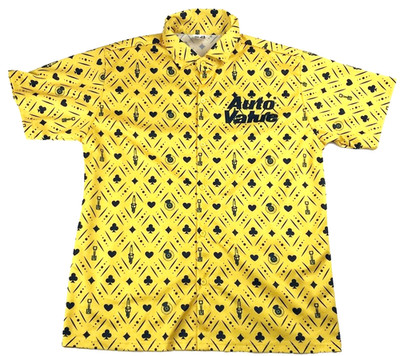 VRHTF NHRA ''AUTO VALUE LAS VEGAS ALL OVER PRINT GAMBLING HEARTS TEAM CREW SHIRT''