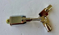 Extra Space Storage Unit Cylinder Lock & 3 Keys CLEAN LIGHT USE