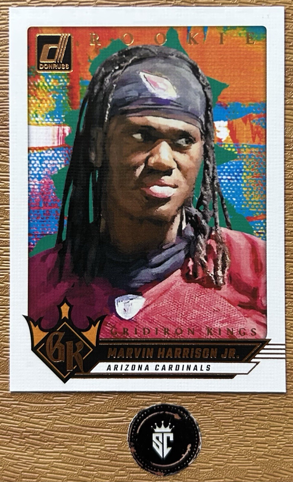 Marvin Harrison Jr. 2024 Panini Donruss Rookie Gridiron Kings Insert #10