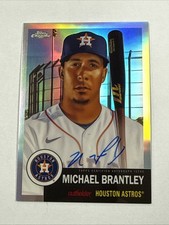 2022 Topps Chrome Platinum Michael Brantley AUTO #CPA-MB Aqua Refractor /199 SSP