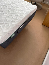 Hyde & Sleep Single Adjustable Bed with Memory Foam Mattress White/Grey