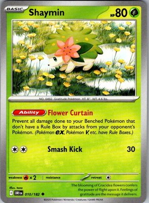 Shaymin Destined Rivals 010/182 Uncommon Pokemon Near Mint