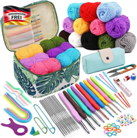 HäKelnadel Set FüR AnfäNger Mit 12 Farben 87 Teile, Ergonomisch, ZubehöR