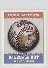1999 Monty Sheldon Hand-Painted Baseball Art Promos Series 2 Josh Gibson HOF 0q3