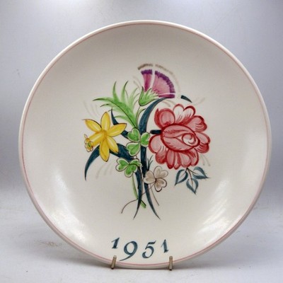 POOLE POTTERY 50er Festival of Britain Keramik Teller MID CENTURY DESIGN