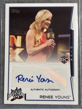 2014 Topps WWE RENEE YOUNG RC ROOKIE AUTO Renee Paquette Autograph AEW