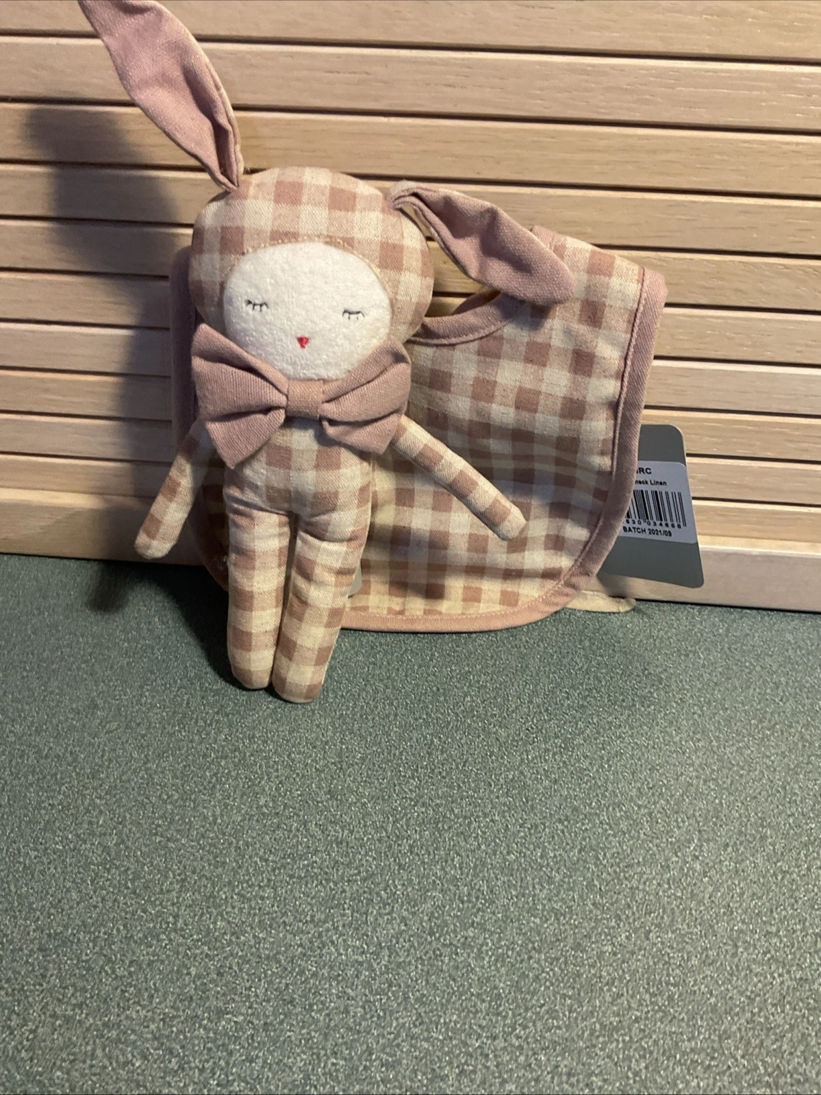 Dream Bunny Rose Check And Bib