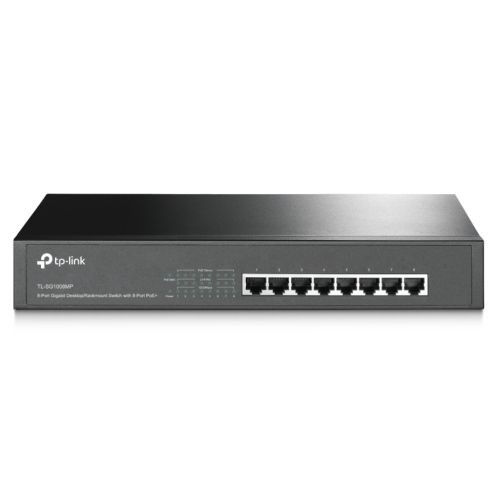 TP-Link TL-SG1008MP 8-Port Gigabit PoE+ Switch, Metal Network Switch | 153W Total Budget, 8 x 30W PoE+ Ethernet Ports, Overload Arrangement, Port Priority, Plug & Play, Metal Casing - Image 2