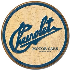 Chevy Historic Logo Chevrolet EMBOSSED Sign wall decor 11.75 " inch Made in USA