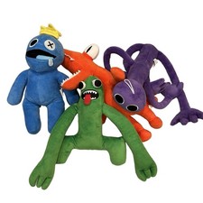 Roblox Rainbow Friends Blue Orange Green Blue Stuffed Toy Lot Phat Mojo Flawed