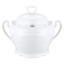 Sauciere mit Deckel Tirschenreuth Fortuna weiß