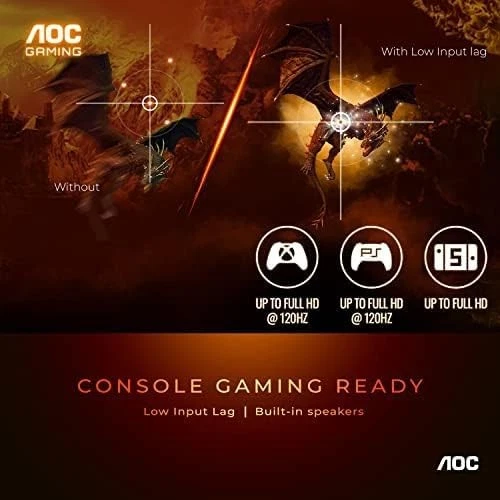 AOC C27G2Z 27" Curved Frameless Ultra-Fast Gaming Monitor, FHD 1080p, 27 inch - Image 4 of 4