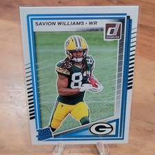 2025 Panini Donruss Rated Rookie Savion Williams #318 Green Bay Packers Football