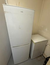 Logik Freestanding Fridge Freezer White 2 Door Bottom Freezer Reversible