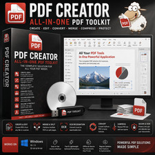 PDF Creator Editor Convert Merge Split OCR Compress  All in One  USB  CD