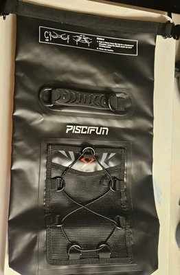 Waterproof Fishing Tote By Piscifun  23  Tall By 14 1/2  Wide New Open Box BLACK