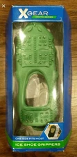 NEW XGEAR Ice Shoe Grippers Green Arctic Series Rubber Metal Cleats One Size NIB