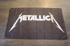 Metallica Banner Flag 3x5' Lightning Logo Heavy Metal Rock Band Music Fan Decor