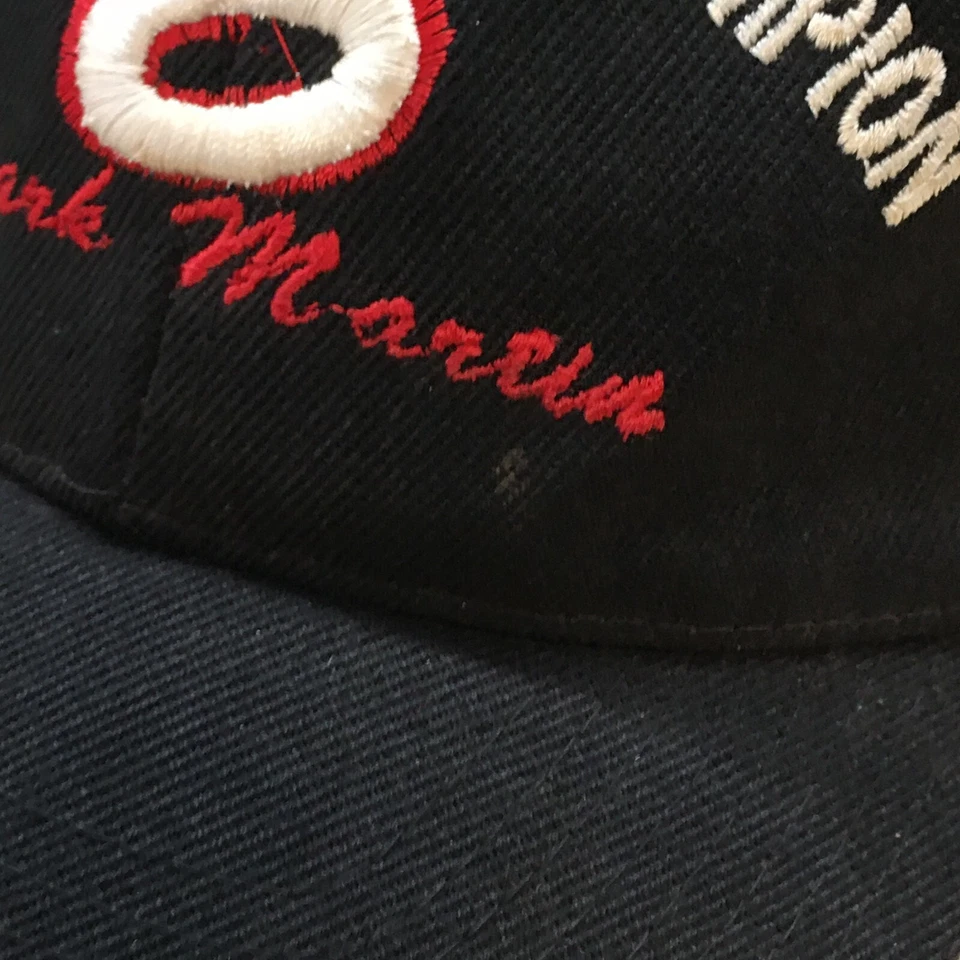 Gorra de béisbol NASCAR Racing Champion Mark Martin 6 para hombre negra OS logotipo bordado Foto 2 de 4