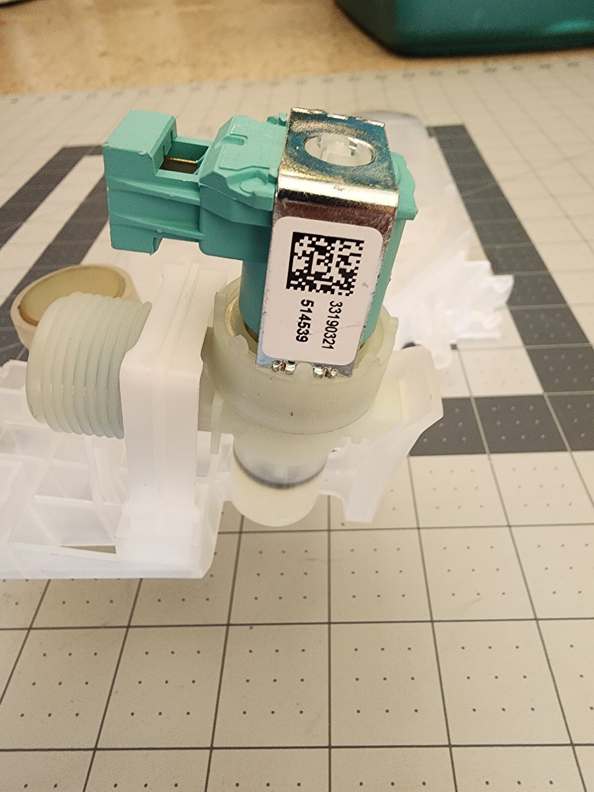 OEM ASKO DW40.2 Dishwasher air break with water valve solenoid 714345