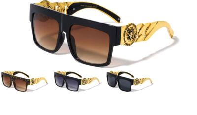 GAFAS DE SOL LENTES PARA HUMBRES DE MODA SUNGLASSES GOLD SHADES HIP HOP MODEL