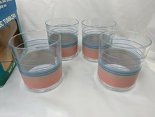 Acrylic Tumblers Cup Lot Clear Stripes 14 oz Embassy International