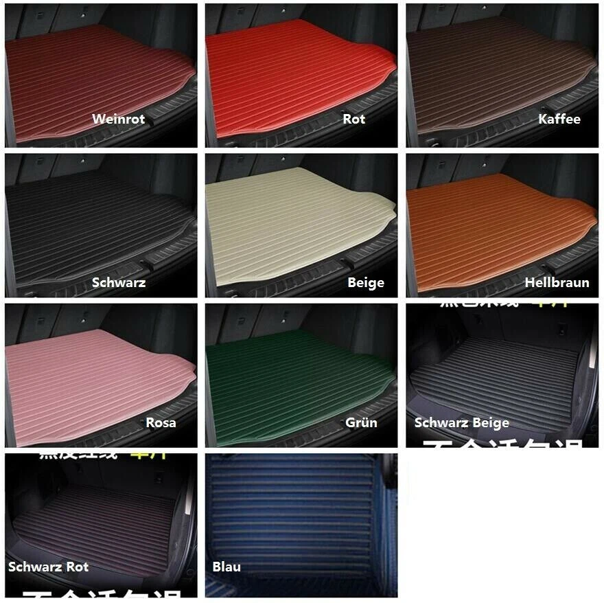 For Toyota All Models Stripe Car Floor Mat With Pocket Waterproof Carpets Custom Foto 2 de 4