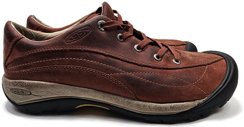 Scarpe da ginnastica Keen da donna in pelle stringate per escursionismo rosse taglia 10