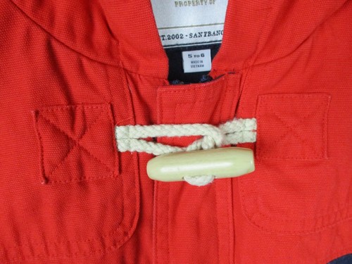 Janie & Jack Toggle Jacket Boys 5 to 6 Blue Red Colorblock Kid High Sea Nautical - Picture 4 of 14