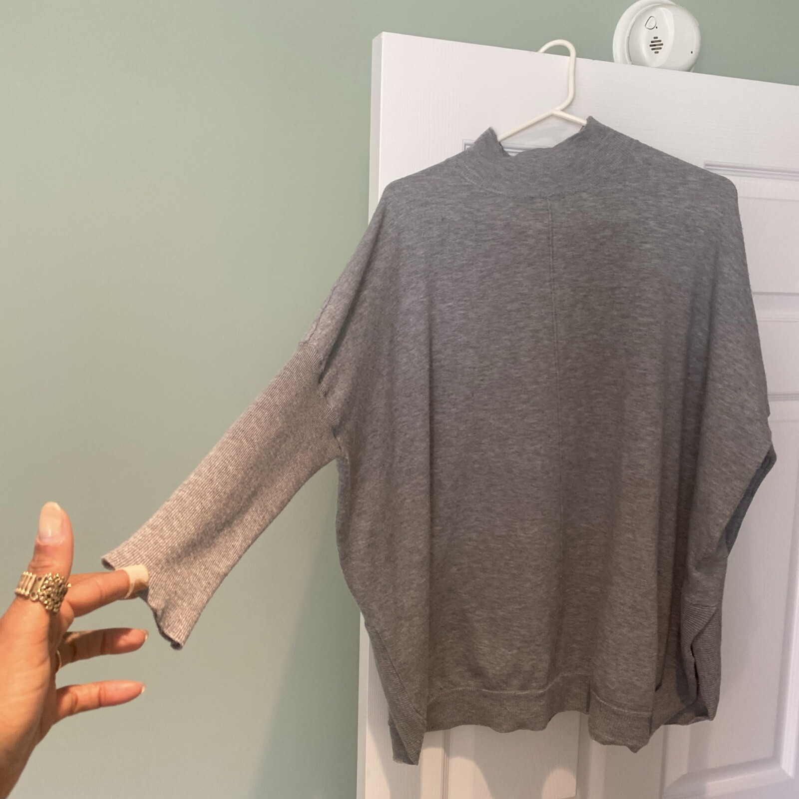 Gray One Size Pullover Comfortable Sweater /mudpie - image 2