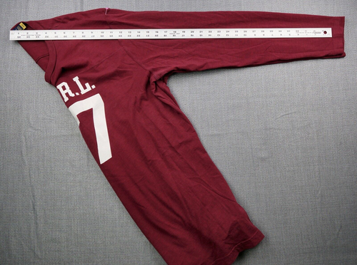 Polo Ralph Lauren T Shirt Large Tall Red Long Sleeve Spellout RL67 RL 67 Preppy - Picture 6 of 18