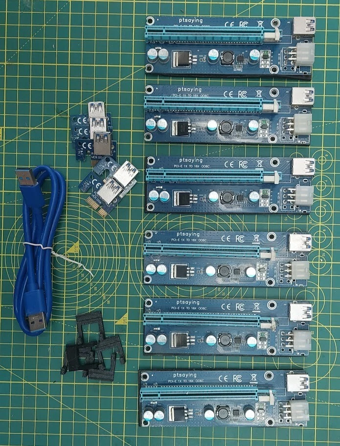 Mining RIG per minare ETH Ethereum completo 6 GPU RX570 8GB 1600W #Back2eBay - Immagine 2 di 4