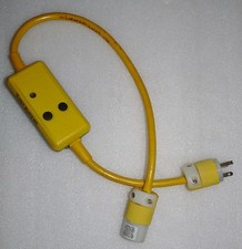 GFP3C20M LINE CORD GFCI 120VAC 20 AMP 3FT 3 FEET YELLOW WEATHERPROOF