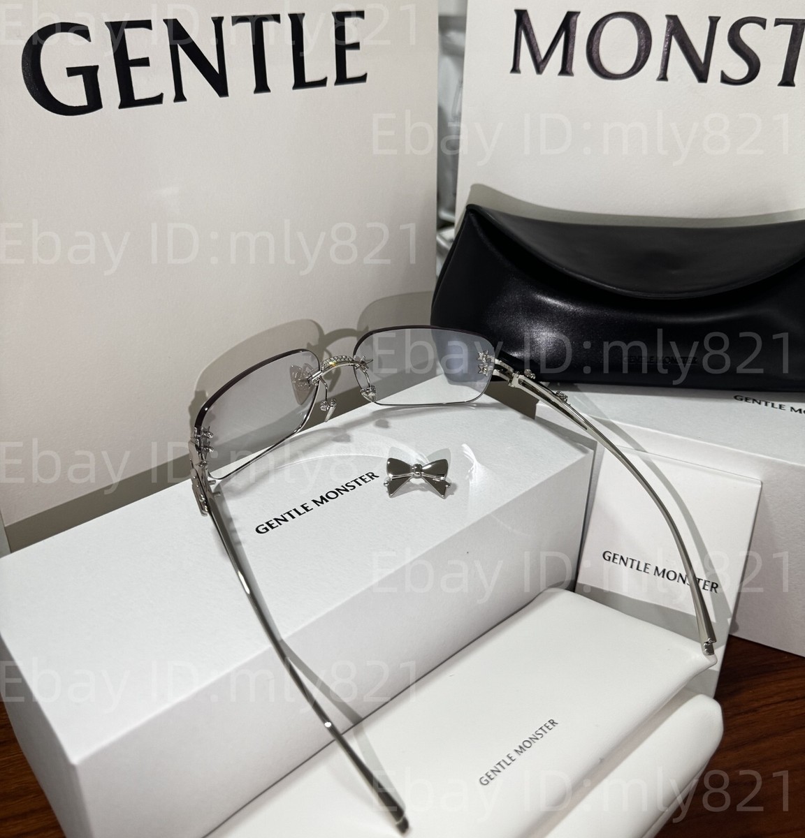 GentleMonster Sunglasses - Jennie - Glitter 02 Silver Frame Clear