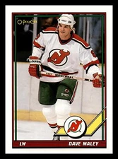 1991-92 O-Pee-Chee David Maley #476 New Jersey Devils Mint