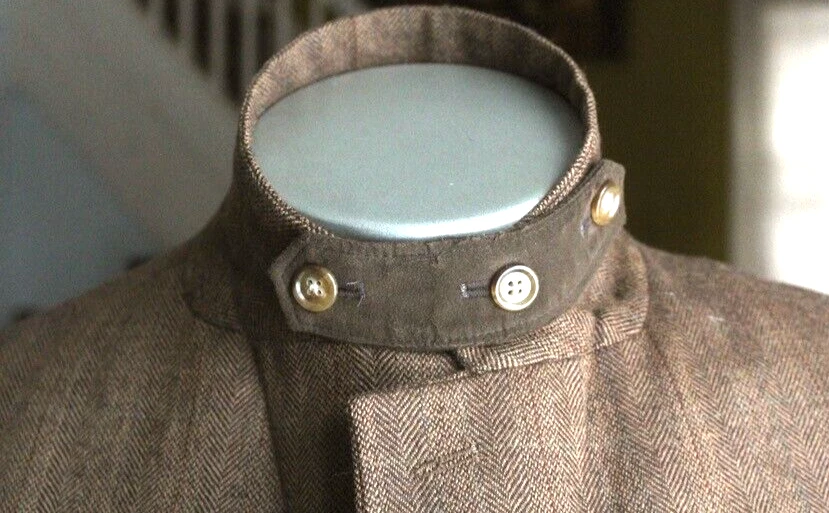 herringbone Alan Flusser езды ягненка шерсти твидовый блейзер куртка спортивное пальто 44 R - Изображение 3 из 4