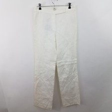 Escada Pants 34 White Pants Trousers Work Career Dress Straight Leg
