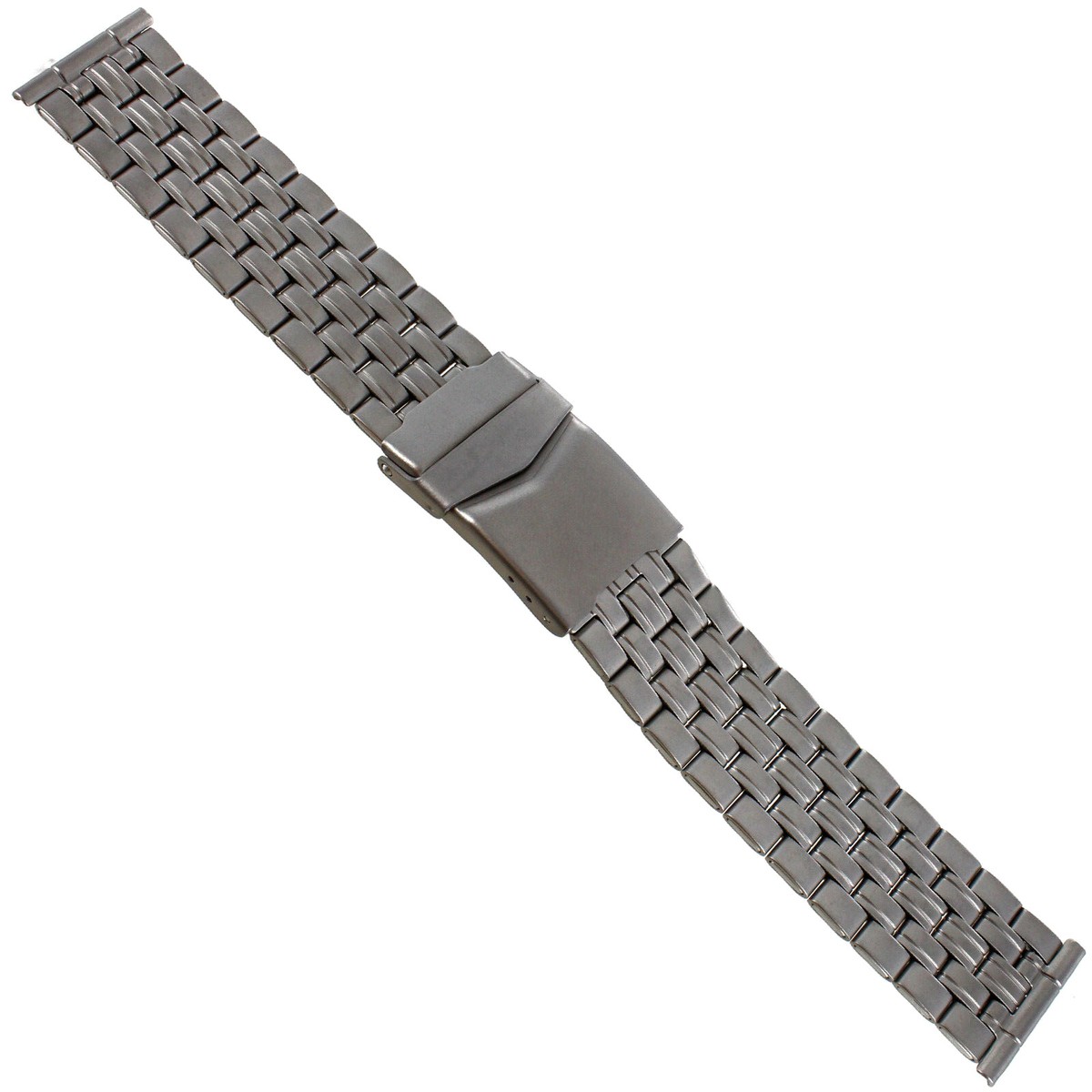 20mm Hirsch Titanium Security Fold Over Clasp Straight End Mens