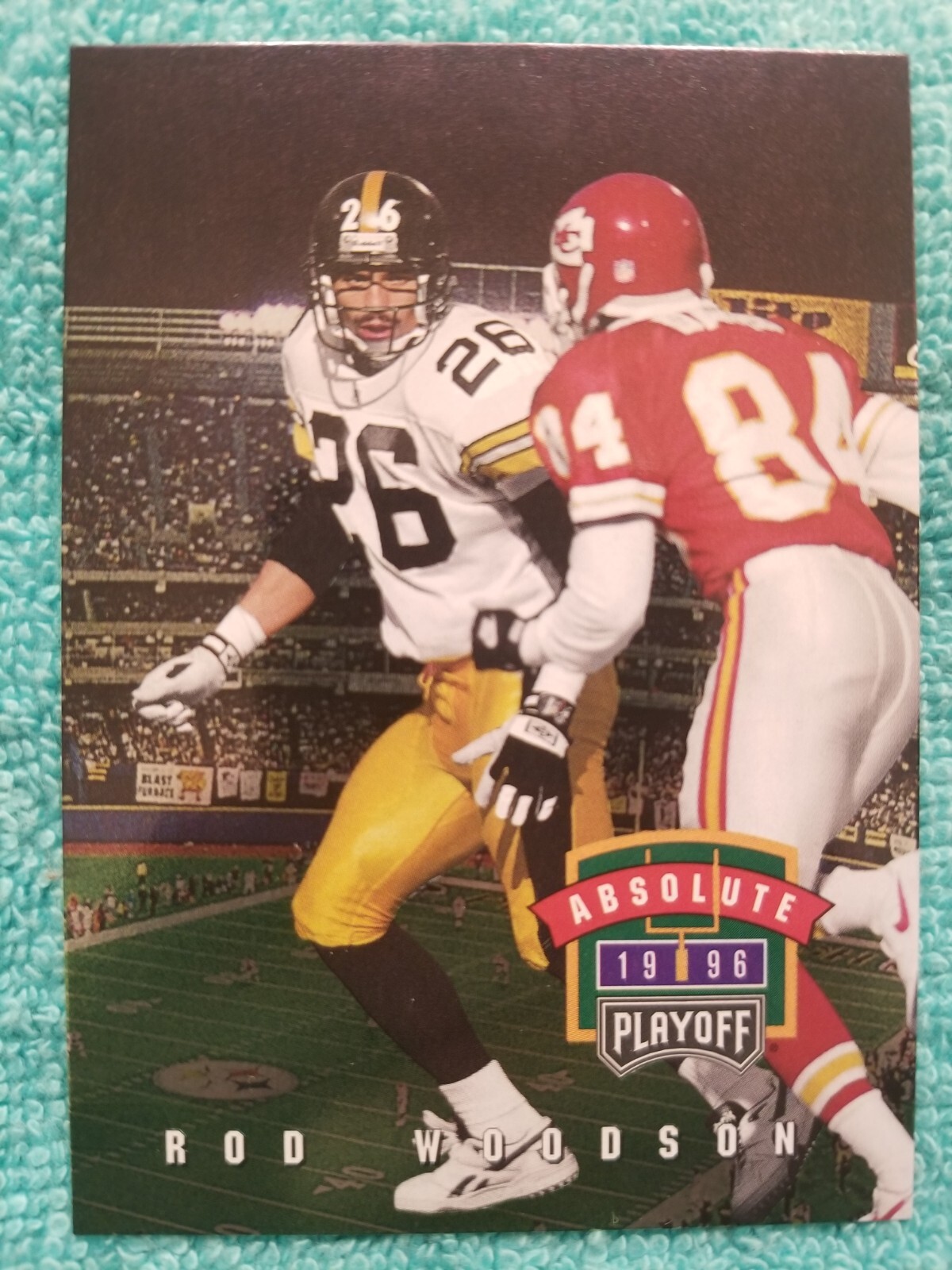 Rod Woodson #30 Football Cards 1996 Playoff Absolute trading card — raw and PSA graded price guide