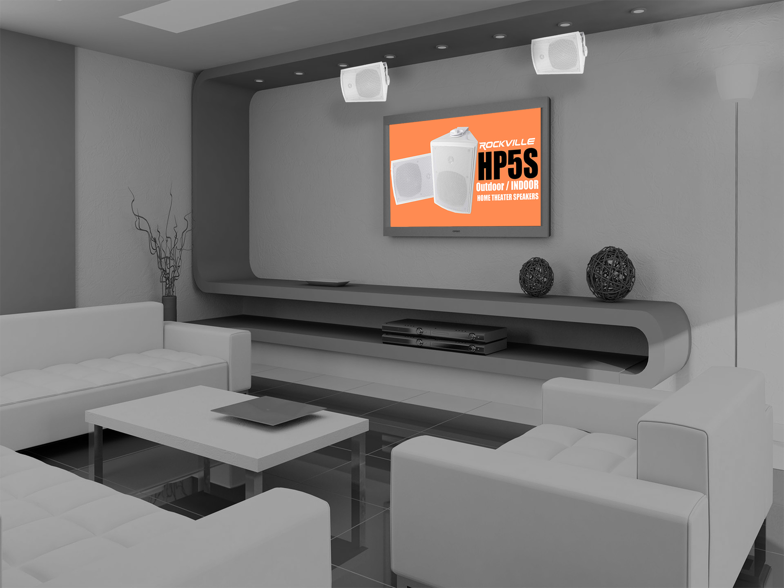 6 Морские коробчатые колонки Rockville HP5S-8 525 с поворотным кронштейном для лодок