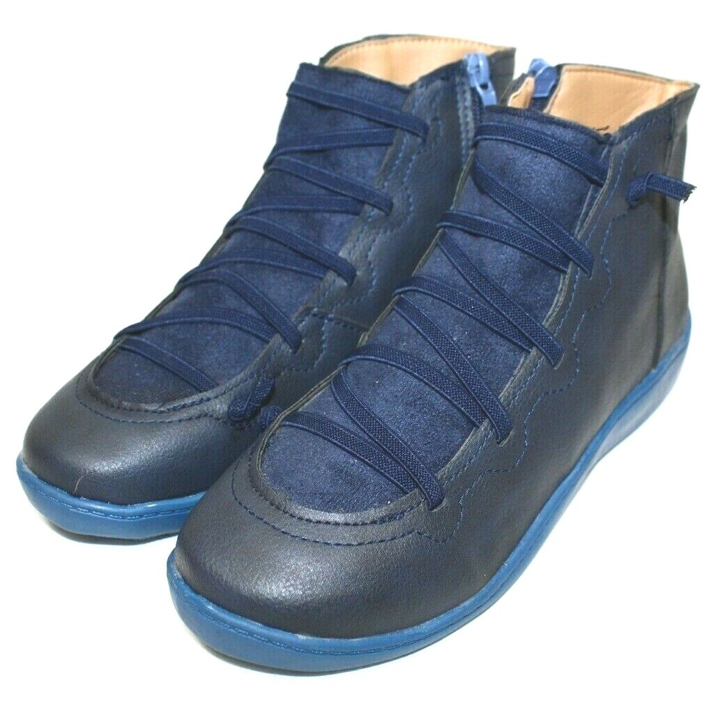 ANDIAMO womens casual shoes size M inch insole blue faux