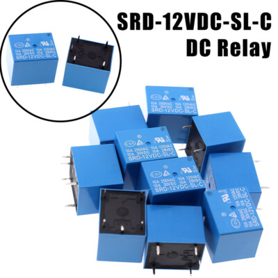 SRD-12VDC-SL-C Relay PCB Relay 5 Pin Small DC Relay 250V 10A Compliant T73 Relay