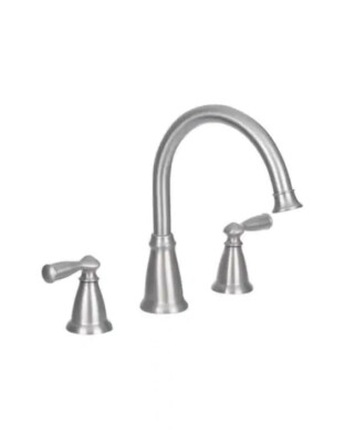 Moen Banbury Brushed Nickel 2-Handle Roman Tub Faucet 86924SRN With Valve