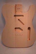 Unfinished T Style Electric Guitar Body Solid Basswood Made in USA