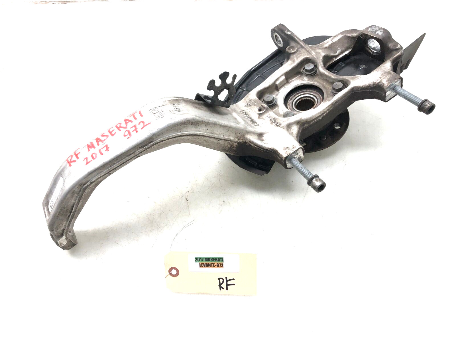 2017-2022 MASERATI LEVANTE S AWD RIGHT PASS FRONT SPINDLE KNUCKLE WHEEL HUB OEM.