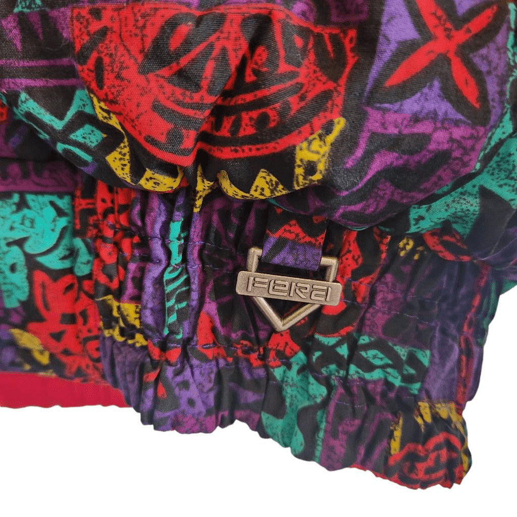 Vintage Fera Jacket Womens 14 Retro Reversible Ski Bomber Puffer Outerwear 