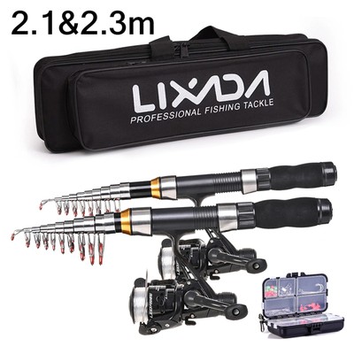Fishing Rod Reel Combo Full Kit with 2.1m 2. Telescopic Fishing A7C2