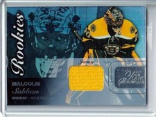 2015-16 Fleer Showcase Flair Materials Malcolm Subban RC JERSEY - Boston Bruins