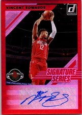 2019-20 Donruss Signature Series VINCENT EDWARDS Houston Rockets AUTO MINT