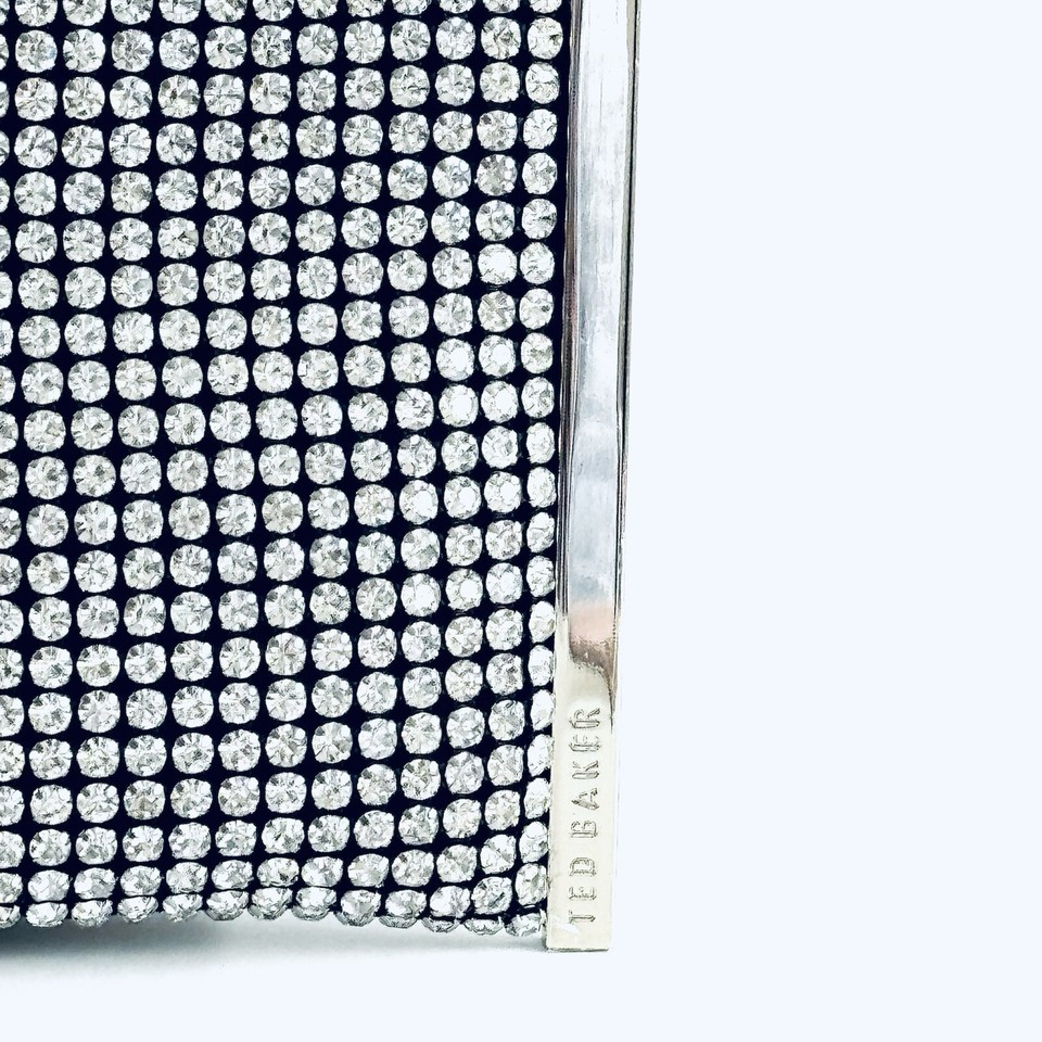 Ted Baker Glitzze Silver Crystal Small Zip Top Crossbody Bag New RRP £130 eBay